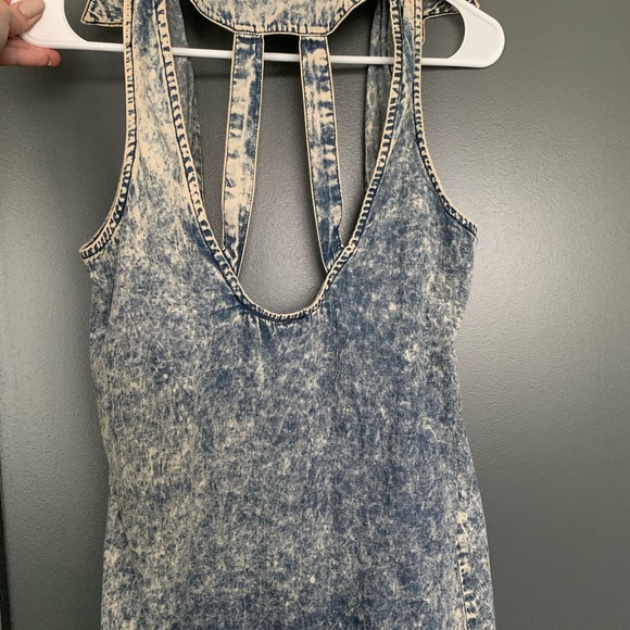 Distressed jean looking tank - Picture 2 of 3
